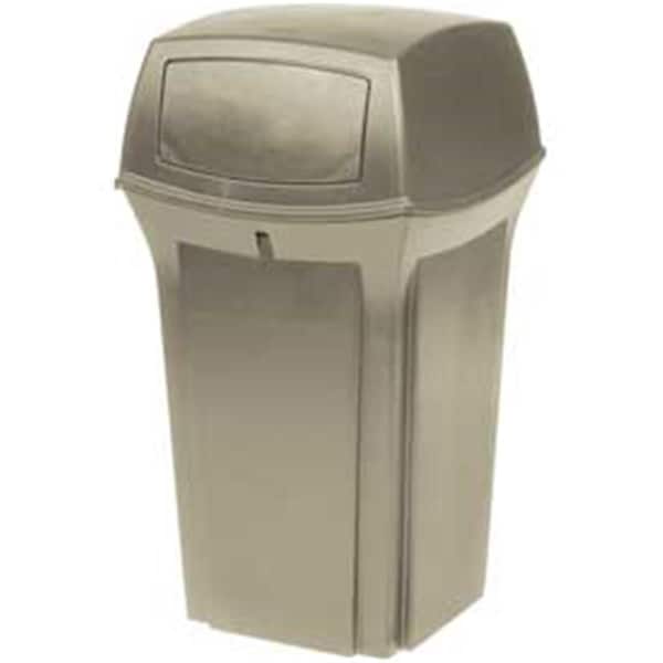 Eat-In 8430-88 Ranger 35 gal 2 Door Outdoor Trash Can - Beige EA2968603 - main